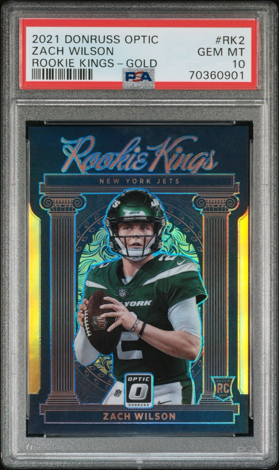 Zach Wilson Panini Donruss Optic Rookie Kings #RK2 Gold