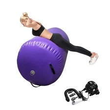 Air Tumbling Mat Tumble Track With Electric Pump，Inflatable Gymnastics Barrel...