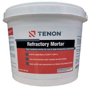 Refractory Mortar - High Temperature Mix for Fireplaces, Fire Pits, Chimneys,...