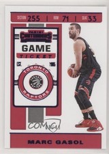 2019-20 Panini Contenders Game Ticket Purple 8/49 Marc Gasol #76 g1z