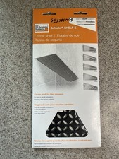 Schluter Quadrilateral Corner Shelf-E Floral SES3D5MGS Matte Black Shower