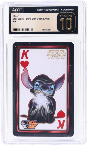 2008 Star Wars/Tours Sith Deck Stitch King of Hearts # CGC BL