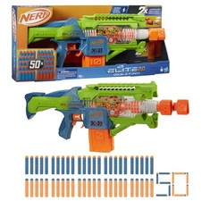 Nerf Elite 2.0 Double Punch Motorized Blaster with 50 Darts  Clips