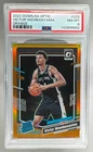9982 Victor Wembanyama 2023 Donruss Optic Orange Prizm Rated Rookie /199 PSA 8