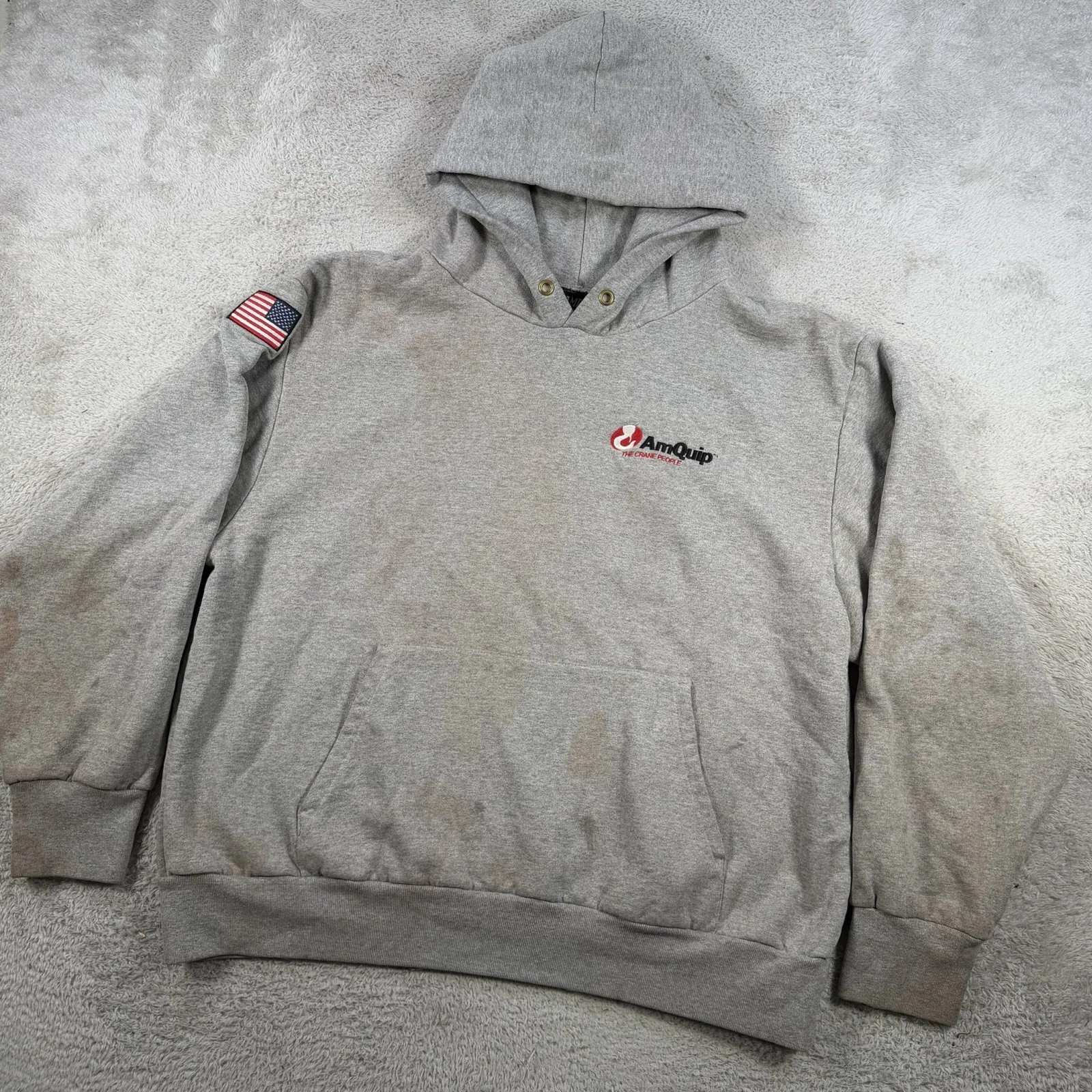 Vintage Camber Hoodie Men XL Grey Thermal Waffle Lined Pullover Made USA AmQuip
Opens in a new windo