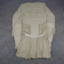 US Army ECWCS Base Layer Set Mens Medium Tan Gen III Cold Weather Lot Peckham