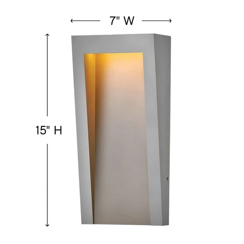 Hinkley Lighting 2144 Taper 120v 8w 15" Tall Coastal Elements LED - Black - Picture 6 of 7