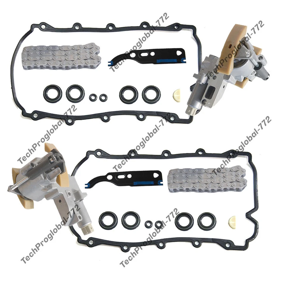 Kit de cadena de distribución 058109229B para motor Audi A6 A8 VW Phaeton Touareg MN8 AUX AKB Foto 3 de 4