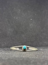 Native Navajo king man Turquoise Sterling silver cuff Bracelet stamped sterling