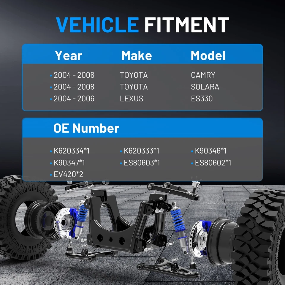 前下控制臂摇杆 领带杆 适用于丰田凯美瑞 Solara 雷克萨斯 ES330 — 第 2/4 张图片