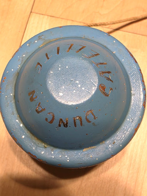 Vintage Duncan Satellite Yo-Yo Blue Original String Rare Retro Toy 1950s