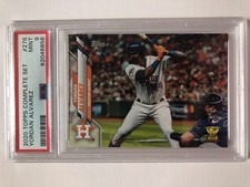 2020 Topps Factory Set Image Variation #276 Yordan Alvarez PSA 9 Rookie Astros