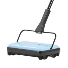 VEVOR Carpet Sweeper Manual, Floor Sweeper with 300 ml Dustbin Capacity Easy to 