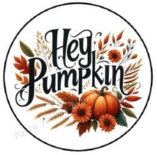 HEY PUMPKIN AUTUMN FALL THANKSGIVING ENVELOPE SEALS LABELS STICKERS PARTY FAVORS