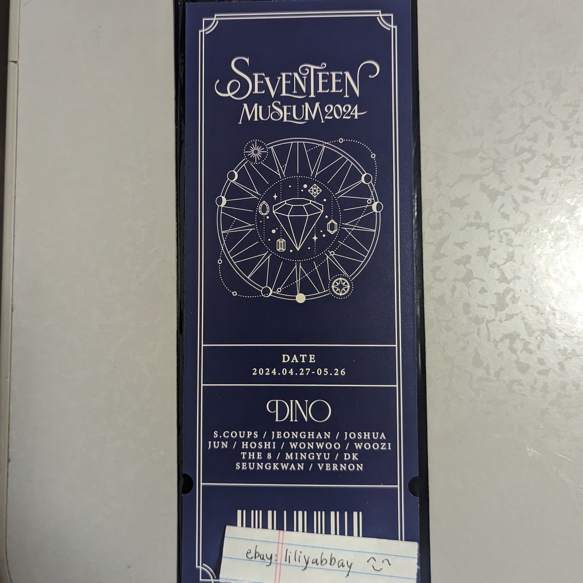 SEVENTEEN Museum Japan Photo Ticket, Clear Card, Pin Badge (1-Item