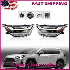 For 2022 2023 2024 Toyota Rav4 Led Headlight Lamp Assembly Left Right Pair