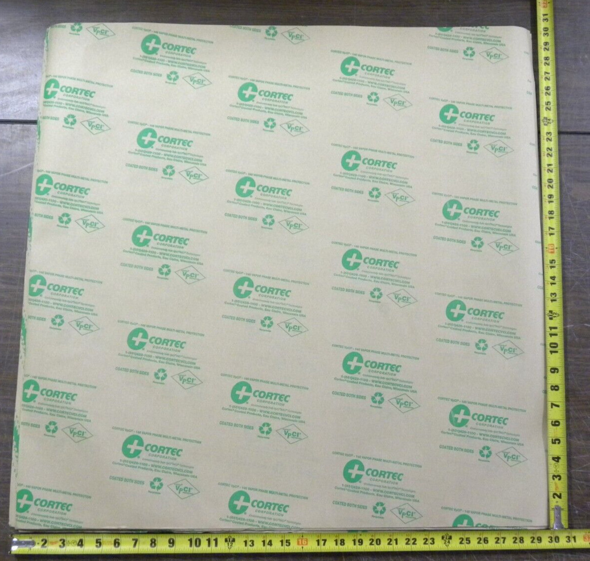 50 Per! Cortec VpCI-146, 30 x 30" VCI Paper 30 lb. Sheets Bulk Rust Prevention