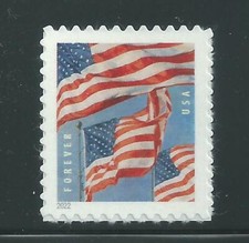 US Scott # 5654 US Flags Mint NH Single from Pane 2022