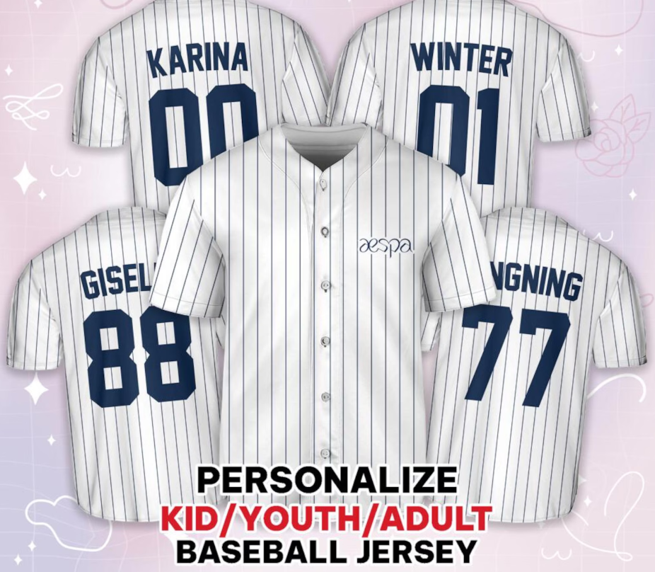 AESPA Baseball Jersey MY Merch Shirt Kpop Concert Outfit G23 | eBay