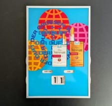 Stuyvesant Ewiger DrehKalender Dauerkalender Zigaretten Werbung Schild Blau Rot