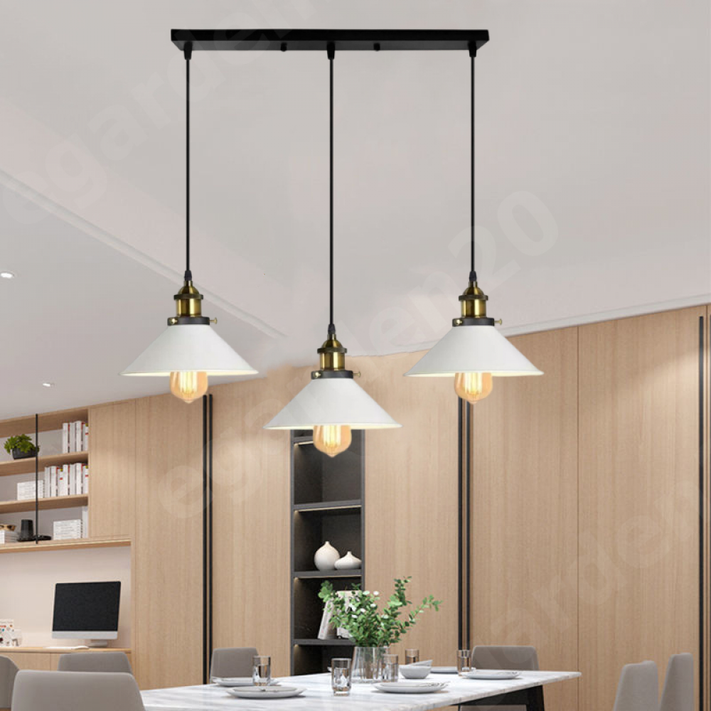 Modern Vintage Industrial Pendant Light Hanging Retro Lamp LED Ceiling