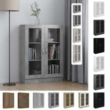 Vitrinenschrank Holzwerkstoff B&uuml;cherschrank Schrank mehrere Auswahl vidaXL