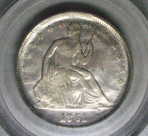 1861 CONFEDERATE STATES SILVER HALF DOLLAR RESTRIKE (SCOTT RESTRIKE ...
