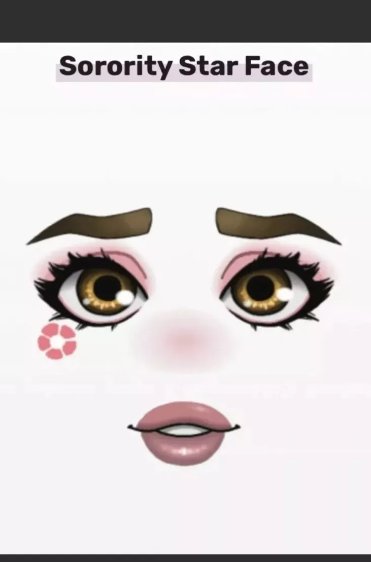 Here's the roblox woman face to go with the man one I posted