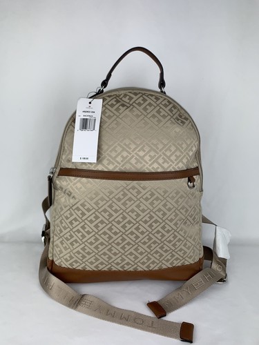 tommy hilfiger tan backpack