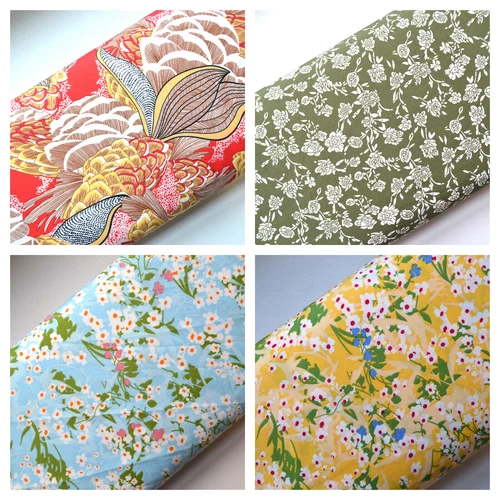 Floral Light Weight Polyester Lightweight Summer Dressmaking Fabric