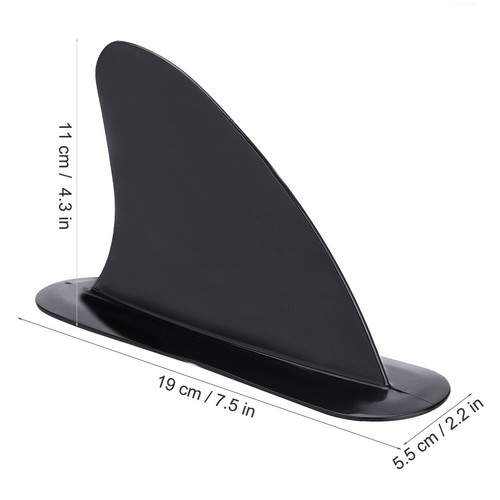 Pinne integrali in PVC nero resistente per kayak canoe canoa canottaggio CW - Foto 5 di 7
