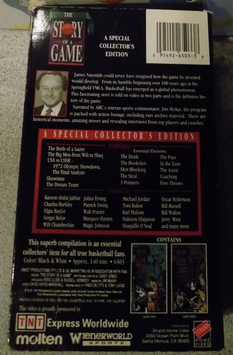 The Official History of Basketball: The Story of the Game - VHS - 2 Tape Box Set - Picture 4 of 4