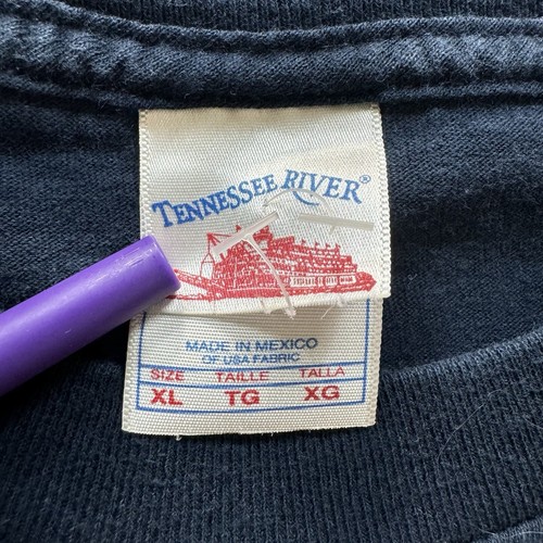 Vintage Speeding Ticket Excuses T-Shirt Men’s XL Blue Stick Figure Funny Y2K - Picture 3 of 6