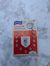 NOS 2 Vintage Prims Snaps Qty 12 Size 4 Rustproof All Brass #3031