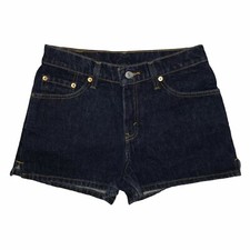Levi Strauss Levi's Dark Wash Vintage Black Label High Rise Mom Shorts 7 Juniors