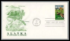 US FDC # 2066 20c Alaska Statehood Artmaster   1984, 9p2612