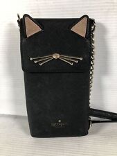 Kate Spade New York Rosie Black Pebbled Leather Zip Crossbody Purse WKR00364