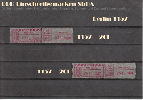 DDR R-Zettel SbPA Einschreibemarken BERLIN 1114 bis 1199 postfrisch ** LOT - Bild 12 von 19