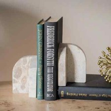 Buchstützen aus Bogenmarmor | Elegante Büch...
