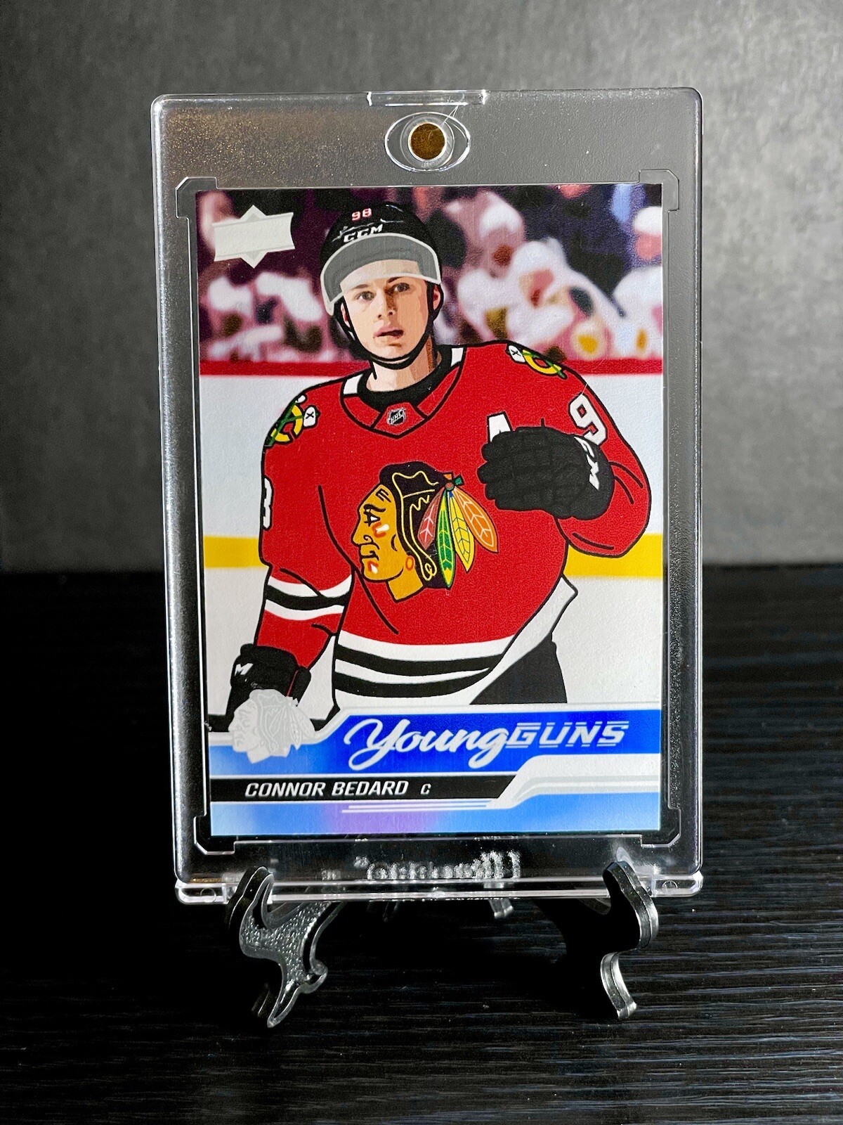 Connor Bedard Custom Young Guns Rookie Card Chicago Blackhawks 23 24 EBay