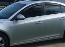 AVS Outside-Mnt Rain Guards Vent Visors Shade for 2011-2015 Chevrolet Cruze 4 Dr