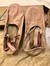 LEO S DANCEWEAR BALLET ADULT SIZE 7 STRCH PINK LEATHER 035 SHOES Sz 7 NIB