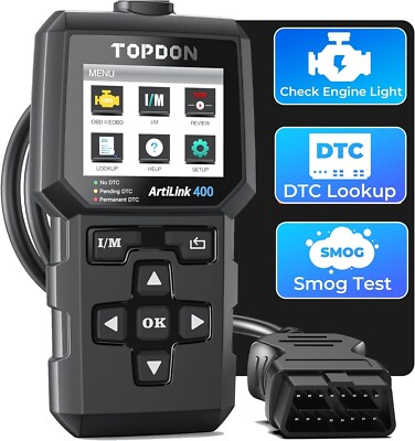 TOPDON AL400 Car OBD2 OBDII Fault Code Reader Engine Diagnostic Scanner Tool UK