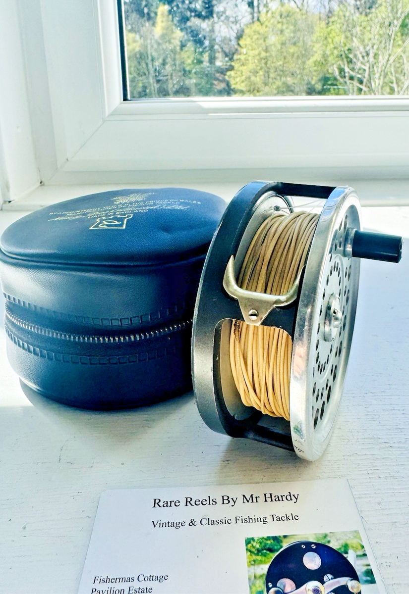 Rare Vintage Hardy Marquis Salmon Number 1 Slent Check Fly Reel