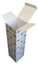 Snowflakes Christmas Champagne or Wine Bottle Presentation Gift Boxes