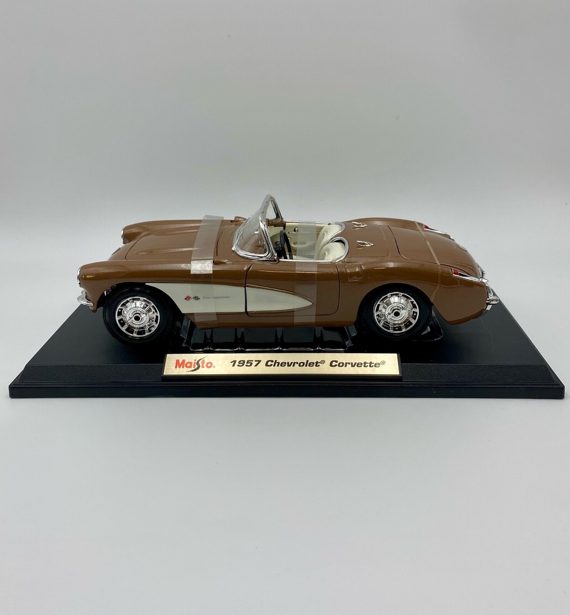 Maisto 1957 Chevrolet Corvette 1/18 Brown Sealed | eBay