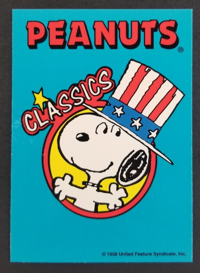 レア SNOOPY penuts Snoopy Uncle Sam Hat 1992 Peanuts Card #150 (NM) | eBay