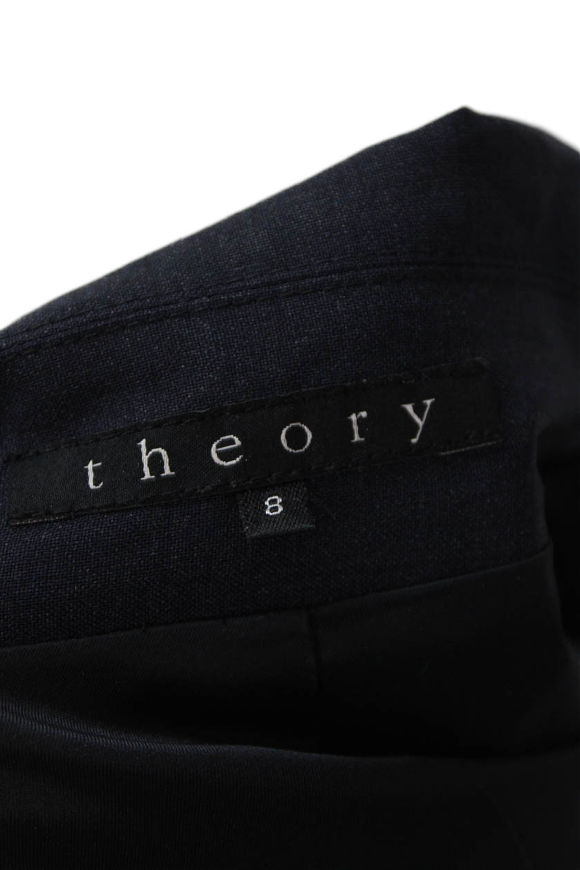 Theory Womens Wool Solid Single Breasted 2 Button… - image 7