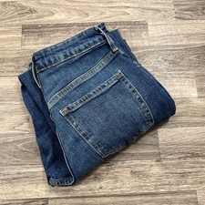 "NEW" OLD NAVY High Rise Curvy OG Loose Dark Wash Blue Denim Jeans Womens Size 2