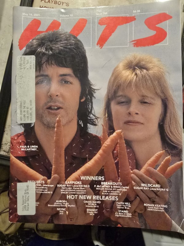 HITS MAGAZINE from May 18, 2001 PAUL MCARTNEY (BEATLES) RARE 🔥🔥🔥